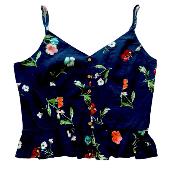 NWO Ambience floral camisole top with adjustable spaghetti strap size XL - Picture 1 of 5